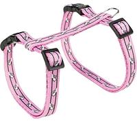 Trixie Cat Harness with Leash - Adjustable 27-45 cm - 1.20 m Lead - Snap Fasteners - Bolt Hooks - Multicolored - Pink