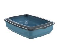 Trixie Cat Litter Box Cisco 38X11X50 Cm With Edge For Cats, Transparent