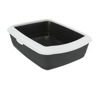 Trixie Cat Litter Box Classic Dark Gray/White For Cats 37X15X47 Cm