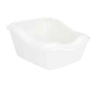Trixie Cat Litter Box Cleany Cat White 45X21X29Cm With Rim And Entrance Aid