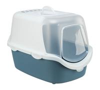 Trixie Cat Litter Box Vico Open Top Blue/White With Swing Door 40x40x56 Cm