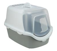 Trixie Cat Litter Box Vico Open Top Light Gray/White 40x40x56 Cm With Filter
