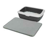 Trixie Cat Litter Sieve-Mat for Kitten Litter Box Tray with 2 EVA Layers - Black