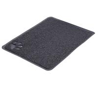 Trixie Cat Litter Tray Mat PVC Anthracite Rectangle / 40x60cm - Non Slip Base