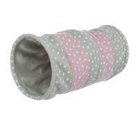 Trixie Playing Tunnel for Cats Light Grey/Pink - 25x50cm
