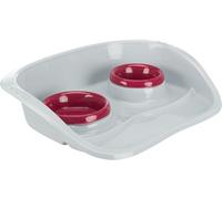 Trixie Cat Removable Bowl Set - 0.25 l/ø 9 cm and 0.3 l/ø 11 cm/46 × 11 × 30 cm
