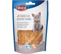 TRIXIE Cat Snack Junior Salmon Clouds - delicious cat treats with fish - gluten-free and without added sugar, 140g - 42754