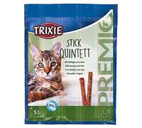 TRIXIE Cat Snack PREMIO Stick Quintet Poultry/Liver - delicious cat treats with poultry - made from natural ingredients, 5g - 42724