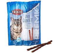 TRIXIE Cat Snack PREMIO Stick Quintet Salmon/Trout - delicious cat treats with fish - made from natural ingredients, 5g - 42725