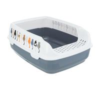 Trixie Delio Litter Tray with Rim for Cats Grey/White - 38x20x50cm