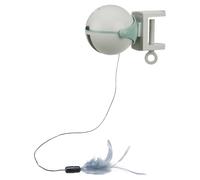 TRIXIE Catch It cat toy for attachment - toy on strap moves up and down - automatic switch-off - battery-operated - plastic - grey - 10 x 10 x 14 cm - 46021