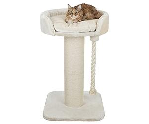 TRIXIE cat tree XXL Klara 39.4 inches in cream - robust cat scratching post for large cats with a cosy, elevated lounging area, comfortable & stable - 44677