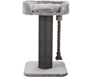 TRIXIE cat tree XXL Klara 39.4 inches in grey - robust cat scratching post for large cats with a cosy, elevated lounging area, comfortable & stable - 44676