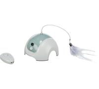 TRIXIE Catch Me Cat Toy with Remote Control - Motor spins the toy and encourages cats to play - Includes replacement fishing rod - Battery operated - Plastic - ø 15 × 21 cm - 4567