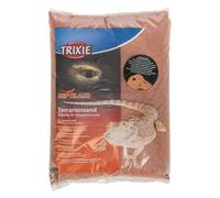 TRIXIE Cave Sand - clay-based terrarium substrate - for sturdy burrows and tunnels - moisture-retaining - dark red - 5 kg