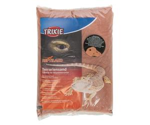 TRIXIE Cave Sand - clay-based terrarium substrate - for sturdy burrows and tunnels - moisture-retaining - dark red - 5 kg