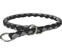 Trixie Cavo Pull Stop Dog Collar - Fuschia/ Graphite - Size L: 47-55 cm neck circumference, 18mm diameter