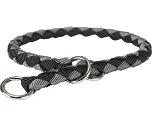 Trixie CAVO Collar Round"Stop Pulling", S: 30-36cm/ø 12mm, Fuchsia/Graphite, Nylon