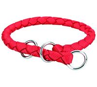TRIXIE Cavo pull-stop collar - prevents strong pulling - braided webbing - neck circumference 39 - 45 cm - red - 143803