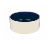 Trixie Dog Cream/Blue Ceramic Bowl - 1 l/ø 18 cm