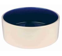 TRIXIE Ceramic Bowl, 22 cm, Cream/Blue