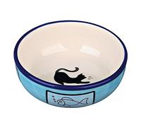 Trixie Fish Print Ceramic Bowl for Cats - 0.35 l/ø 13 cm