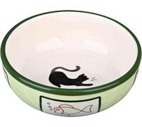 Trixie Fish Print Ceramic Bowl for Cats - 0.35 l/ø 13 cm