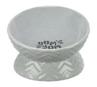 Trixie Ceramic Bowl Gray For Dogs 17 Cm Ergonomic Dishwasher Safe