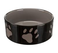 Trixie Ceramic Bowl with Paw Prints for Dogs, 1.4 Litre/20cm, Assorted