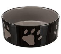 Trixie Ceramic Bowl With Paw Prints For Dogs, 1.4 Litre, Brown/cream - Dog - bowl ceramic dog trixie water brown food sizes