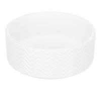 Trixie Ceramic Dog Feeder, 0.4L, White, 13cm Diameter