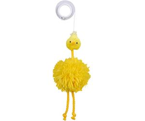 Trixie Chicken Plush on an Elastic Band for Cat, 20 cm, Pack of 4