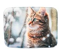 Trixie Christmas Cat Mat, Festive Winter Design, Plush Lying Pad, 40 x 30 cm, Seasonal Pet Comfort Bed