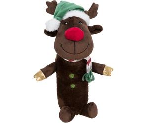 Trixie Christmas Plush Dog Toys with Crunchy Bottle Inner (Reindeer 45cm)