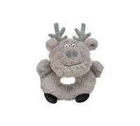 Trixie Christmas Plush Reindeer Ring Dog Toy