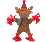 Trixie Christmas Reindeer Plush & Rope Dog Toy - Festive Dog Toy