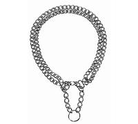 Trixie Chromed Double Row Semi-Choke Chain with Strain Relief, 50 cm x 2.5 mm