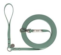 TRIXIE City style dog lead - water-resistant pvc training lead with non-slip handle, 393.7" / 0.51", sage green - suitable for medium & large dogs - 2073419