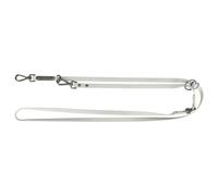 TRIXIE extension leash CityStyle S-M, 78.74 inches / 0.51 inches in light grey PVC leash for dogs, 3-way adjustable - non-slip, water-repellent, and wipeable, 1971216