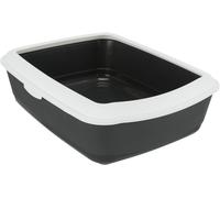 Trixie CLASSIC cat toilet, with rim, 37 x 15 x 47 cm, burgundy / white, , toilets, 40184