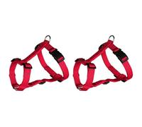 Trixie Classic Dog H-Harness, Large/X-Large, Red (Pack of 2)