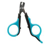 TRIXIE claw scissors for small dogs, cats, small animals and birds - stainless steel - rubberised handle - 8 cm - black/blue - 2373