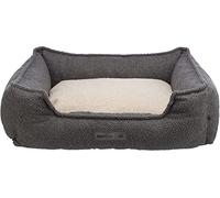 TRIXIE Coline bed, square, 100 × 80 cm, dark grey/beige