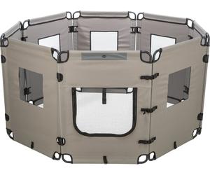 TRIXIE COLLAPSIBLE EASILY EXPANDABLE DOG PLAYPEN CAMPING FENCE 8 PANEL 59 X 78CM