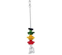 Trixie Wood Coloured Toys on a Chain with Rope - 30cm
