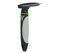Trixie Comb, 10 x 15 cm - Rotating Rounded Teeth for Long Hair Coat Care, Plastic Handle with Non-Slip Rubber Grip, Suitable for Short and Wire Hair, Special Care for Base Coat