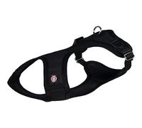 TRIXIE comfort soft touring harness size S-M: chest circumference 13.8?23.6 inches/0.8 inches in black ? padded dog harness for jogging with