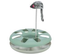 TRIXIE Crazy Circle cat toy - with plush mouse on spiral spring - play ball - ø 24 × 29 cm - 4135