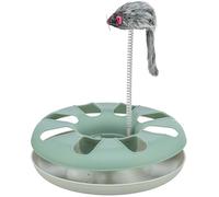 Trixie Crazy Circle Cat Toy Plastic with Plush Mouse on String & Ball 24 x 29 cm