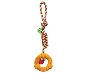 Trixie Denta Fun Playing Rope with Ring for Dog, 41 x 12 cm,